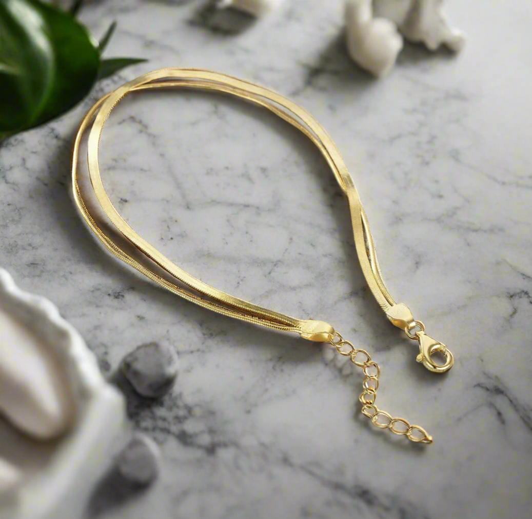 Gemma Layered Snake Chain Bracelet