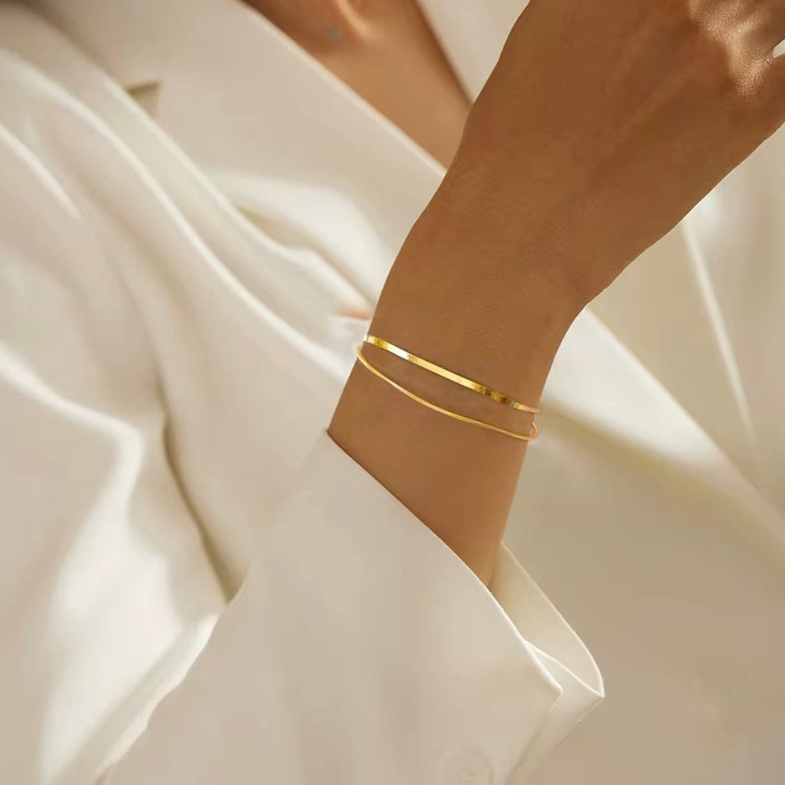 Gemma Layered Snake Chain Bracelet - My Serenity Jewellery