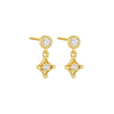 Aria Gold Stud Earrings