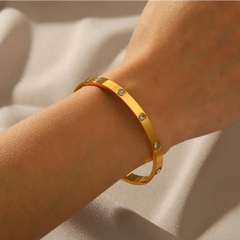 Diamond Love Bracelet - Gold - product
