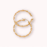 Lily Twist Hoop Earrings Gold - Earrings