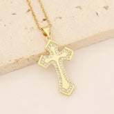 Myer Gold Cross Necklace - Cross
