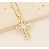 Standout Diamond Gold Cross - Cross