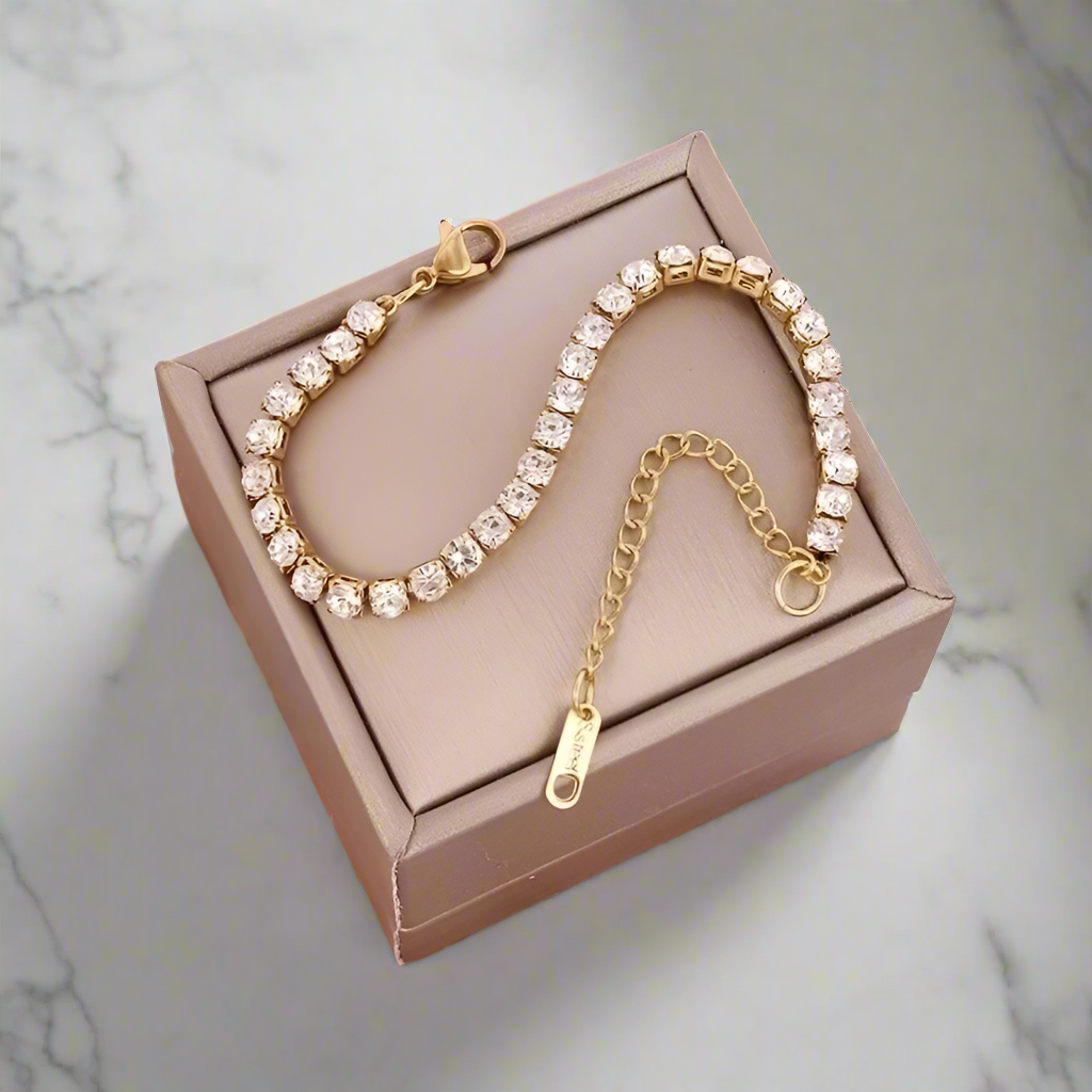 Chloe Gold Tennis Bracelet