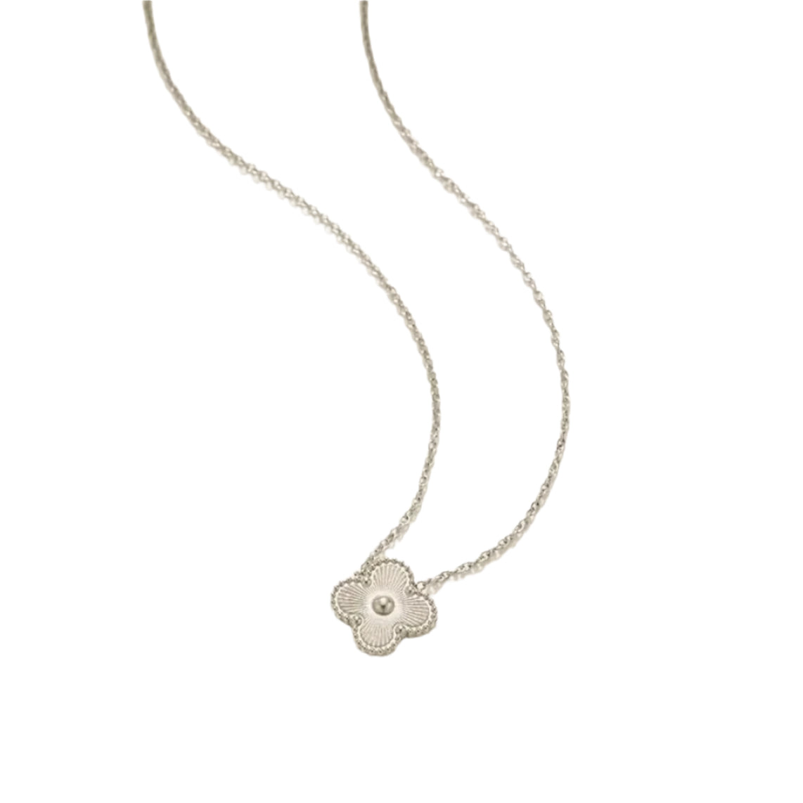 Clover  Necklace-Silver