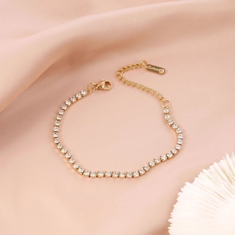Chloe Gold Tennis Bracelet