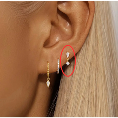Ava Gold Stud Earrings