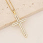 Beautiful Gold Cross Pendant with Chain - Cross