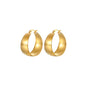 Chicago Hoop Earrings Gold - earnings