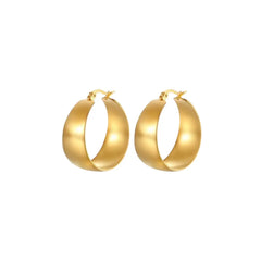 Chicago Hoop Earrings Gold - earnings