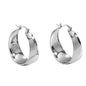 Chicago Hoop Earrings Silver - earnings