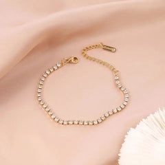 Chloe Gold Tennis Bracelet - Bracelet