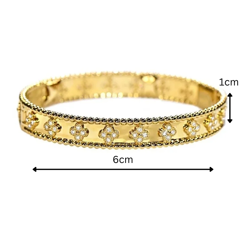 Clover Luxe Diamond Bangle - Bracelets