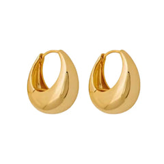 Eva Gold Hoop Earrings - Gold