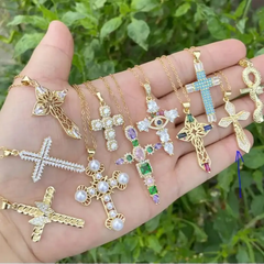 Jesus Cross Gold Necklace - Cross