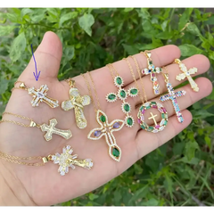 Standout Diamond Gold Cross - Cross